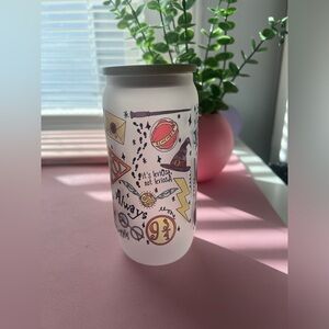 Magic-Themed Frosted Glass Tumbler